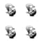 Service Caster 3 Inch Phenolic Wheel Swivel Bolt Hole Caster Set with Brake SCC-BH20S314-PHR-TLB-4 - alternate 1